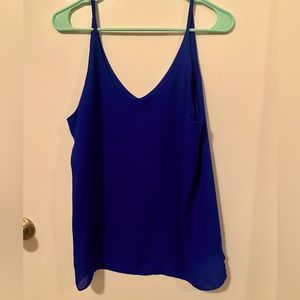 Dark Blue Tank Top Blouse